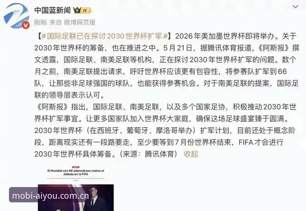 2030世界杯扩军66队详解